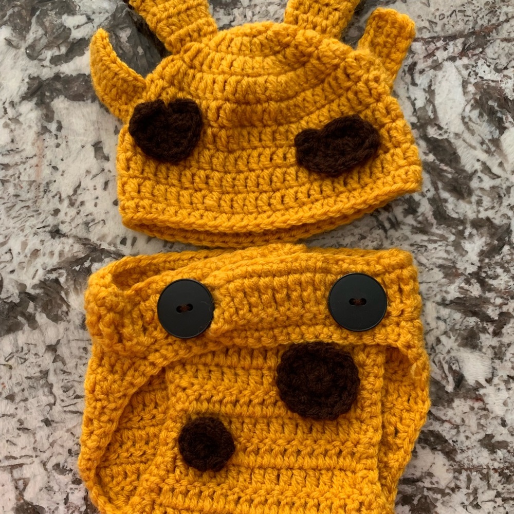 Giraffe newborn outfit